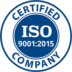 ISO 9001:2015 certified company logo